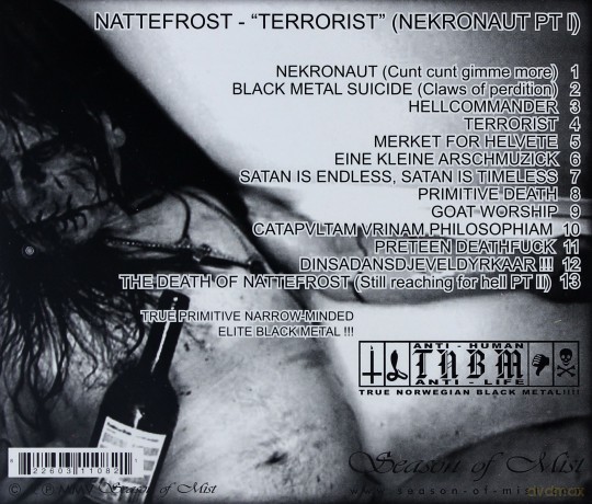 Nattefrost: Terrorist (digipack) [CD]