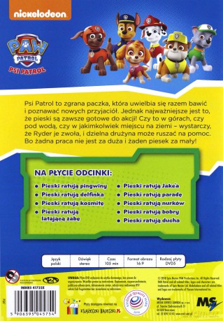 Psi Patrol. Pieski ratują kosmitę [DVD]