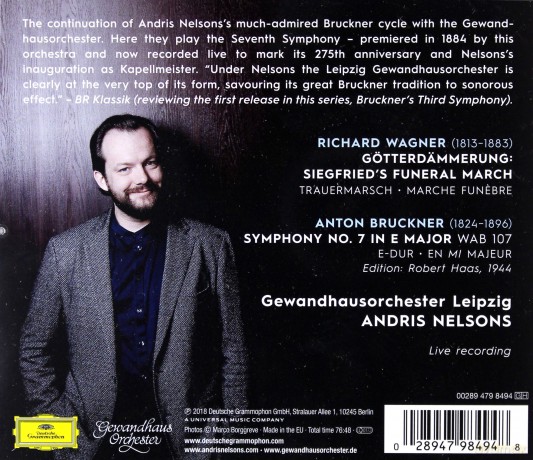 Andris Nelsons: Bruckner Symphony 7 [CD]