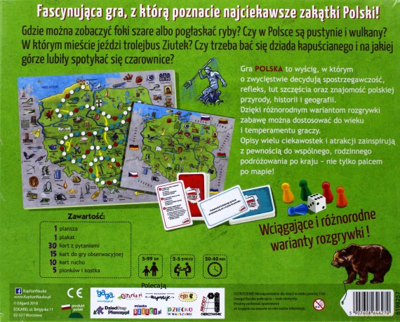 Kapitan Nauka. Gra edukacyjna. Polska [KSIĄŻKA]