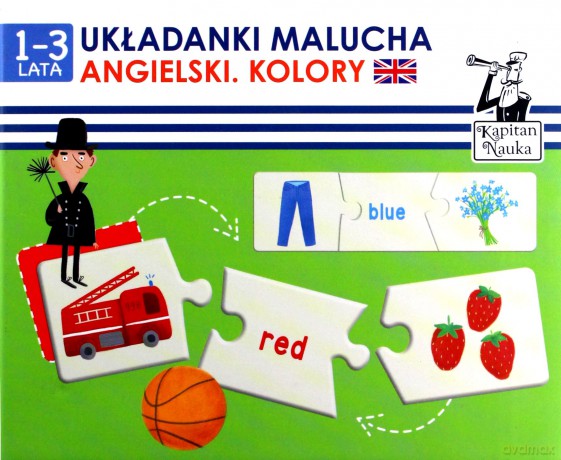 Kapitan Nauka. Układanki malucha. Angielski. Kolory. 1-3 lata [KSIĄŻKA]