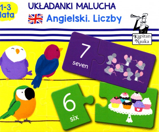 Kapitan Nauka. Układanki malucha. Angielski. Liczby. 1-3 lata [KSIĄŻKA]