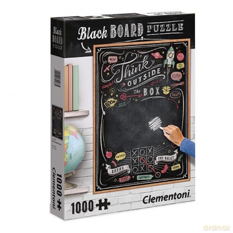 CLEMENTONI 1000 el. Black Board Think outside the box [PUZZLE]