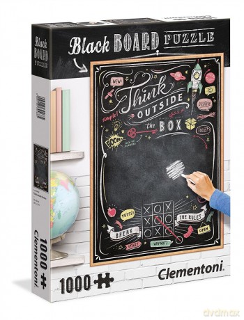 CLEMENTONI 1000 el. Black Board Think outside the box [PUZZLE]