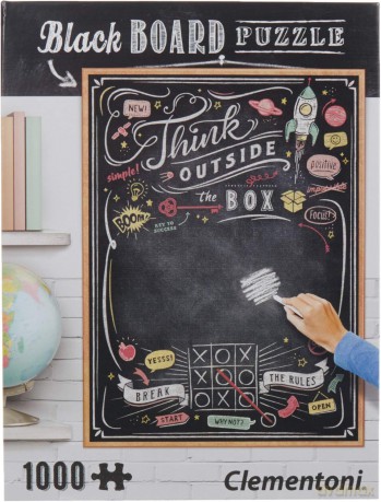 CLEMENTONI 1000 el. Black Board Think outside the box [PUZZLE]