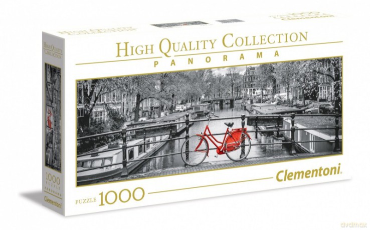 CLEMENTONI 1000 el. Panorama High Quality Amsterdamski rower [PUZZLE]