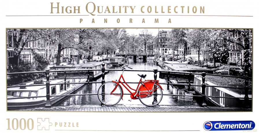 CLEMENTONI 1000 el. Panorama High Quality Amsterdamski rower [PUZZLE]