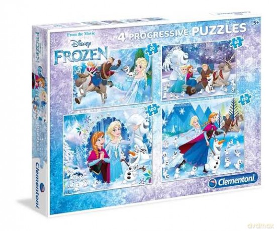 CLEMENTONI 20+60+100+180 el. Linia Specialna Kraina Lodu [PUZZLE]