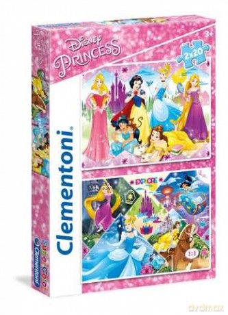 CLEMENTONI 2x20 el. Super Kolor Princess [PUZZLE]