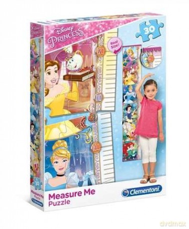 CLEMENTONI 30 el. MEASURE ME Księżniczki Disneya [PUZZLE]