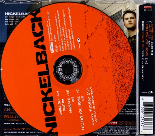 Nickelback: Savin' Me (single) [CD]