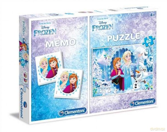 CLEMENTONI 60 el. + Memo Linia Specjalna Kraina Lodu [PUZZLE]