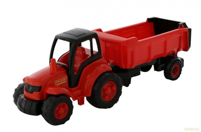 Mistrz Traktor z naczepą w siatce