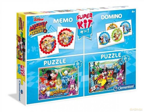 Superkit 2x30 el. + Memo + Domino Linia Specjalna Miki i Raźni Rajdowcy [GRA]
