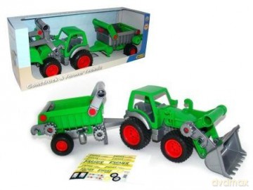 Traktor ładowarka z naczepą