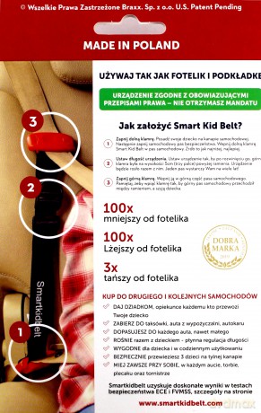 Smart Kid Belt - Urządzenie Podtrzymujące pasy dla dzieci 