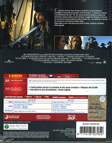 Pirates of the Caribbean: Dead Men Tell No Tales (Piraci z Karaibów: Zemsta Salazara)  (steelbook) [Blu-Ray 3D]+[Blu-Ray]