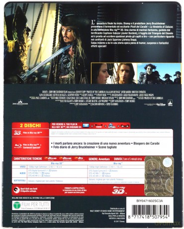 Pirates of the Caribbean: Dead Men Tell No Tales (Piraci z Karaibów: Zemsta Salazara)  (steelbook) [Blu-Ray 3D]+[Blu-Ray]