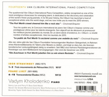 Vadym Kholodenko: 14th Van Cliburn International Piano Competition [CD]