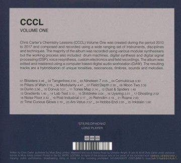 Chris Carter: Chemistry Lessons Vol One (digipack) [CD]