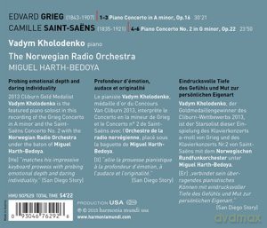 Grieg Saint-Saens: Piano Concertos Kholodenko NRO Harth-Bedoya [CD]