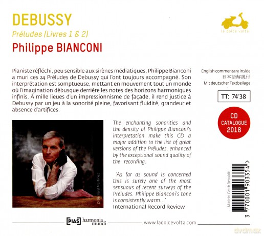 Debussy: Preludes Bianconi [CD]