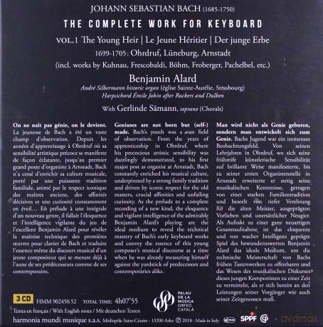 Bach: The Complete Work For Keyboard Alard [3CD]