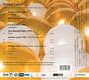 Quatuor Ellipsos: United Colors (digipack) [CD]