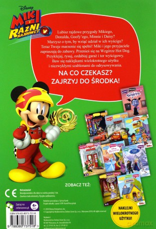 Bawię się, naklejam, dekoruję z Mikim i raźnymi rajdowcami Disney [KSIĄŻKA]