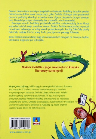 Doktor Dolittle i jego zwierzęta - Hugh Lofting [KSIĄŻKA]
