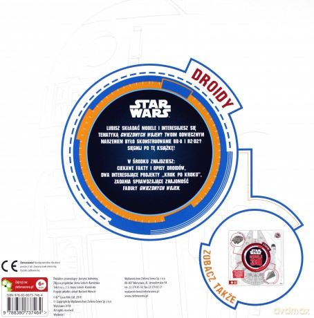 Droidy Star Wars modele 3D (Gwiezdne Wojny) [KSIĄŻKA]