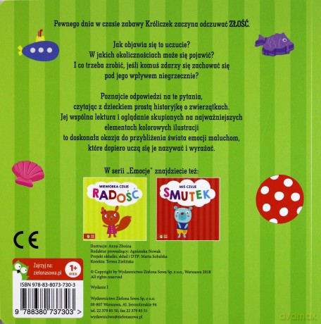 Króliczek czuje złość. Emocje [KSIĄŻKA]