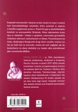 Krupówki warszawskie. Kazania na lato i jesień - Paweł Krupa [KSIĄŻKA]