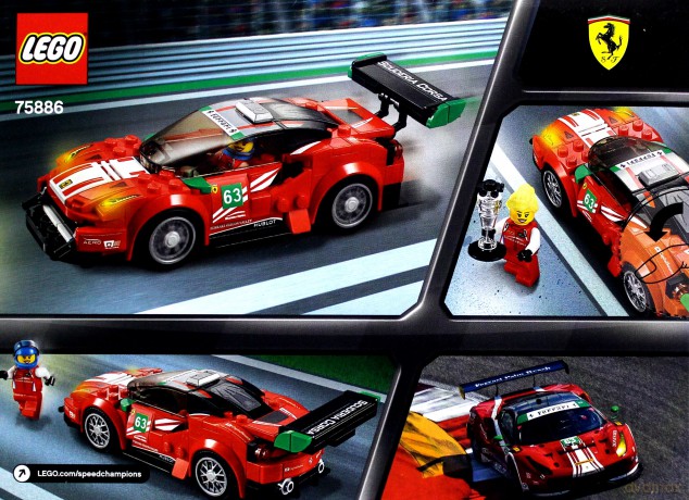 LEGO Speed champions Ferrari 488 gt3 scuderia corsa (75886) [KLOCKI]
