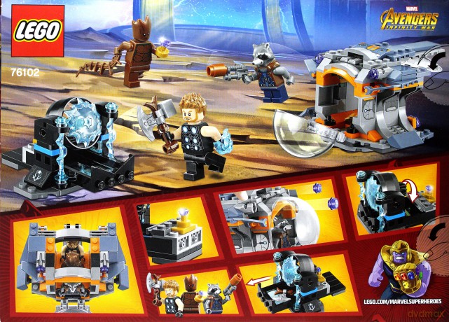 LEGO Super Heroes Poszukiwanie broni Thora (76102) [KLOCKI]