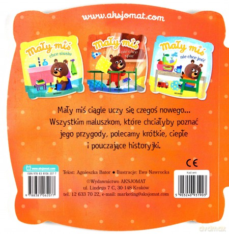Mały miś nie chce spać [KSIĄŻKA]