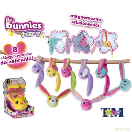 Maskotka króliczek magnetyczna. Bunnies fantasy mix