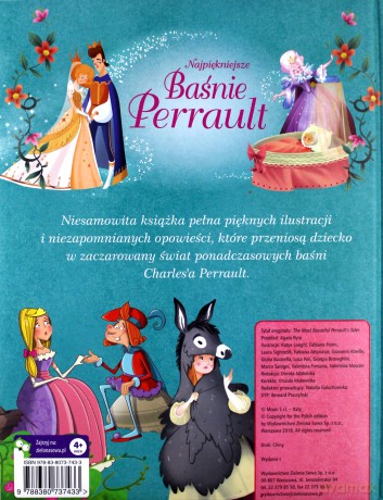 Najpiękniejsze baśnie Perrault. Opowieści ze złotą wstążką - Stefania Leonardi Hartley [KSIĄŻKA]