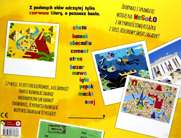 Palcem po mapie. Kolorowy świat zagadek [KSIĄŻKA]