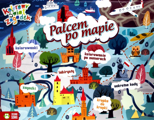 Palcem po mapie. Kolorowy świat zagadek [KSIĄŻKA]
