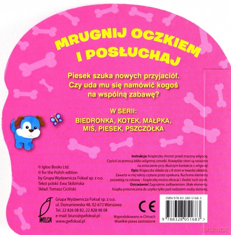 Piesek. Mrugnij oczkiem i posłuchaj [KSIĄŻKA]