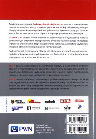 Podstawy konstrukcji maszyn. Przekładnie mechaniczne (Tom 3) - Antoni Skoć [KSIĄŻKA]