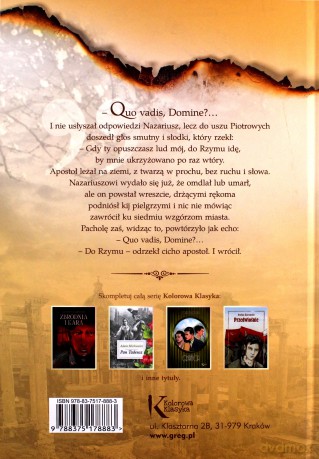 Quo Vadis - Henryk Sienkiewicz [KSIĄŻKA]