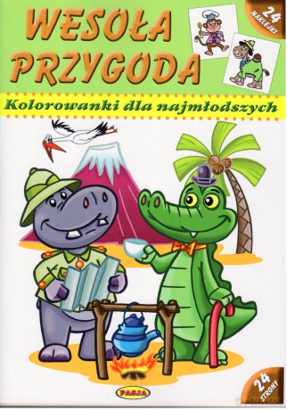 Wesoła przygoda. Kolorowanki dla najmłodszych [KSIĄŻKA]