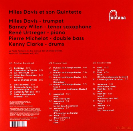 Miles Davis: Ascenseur Pour L'echafaud [3xWinyl]