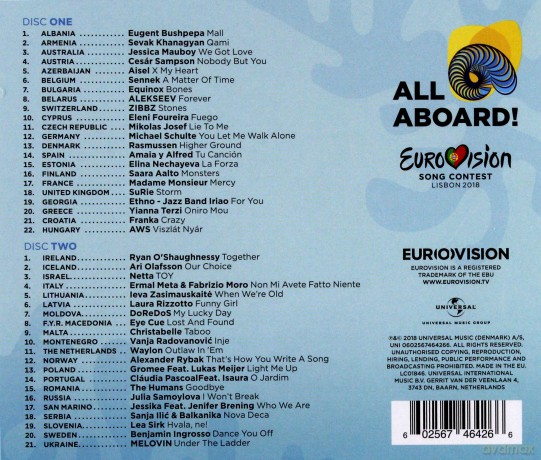 Eurovision Song Contest Lisbon 2018 [2CD]