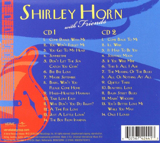Shirley Horn: Shirley Horn With Friends [2CD]