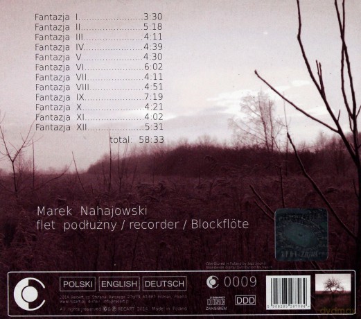 Marek Nahajowski: Telemann: 12 Fantasias [CD]