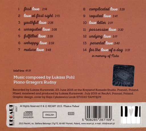 Grzegorz Rudny: Łukasz Pohl: About Love [CD]