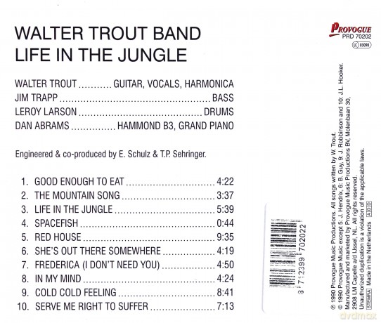Walter Trout: Life In The Jungle [CD]